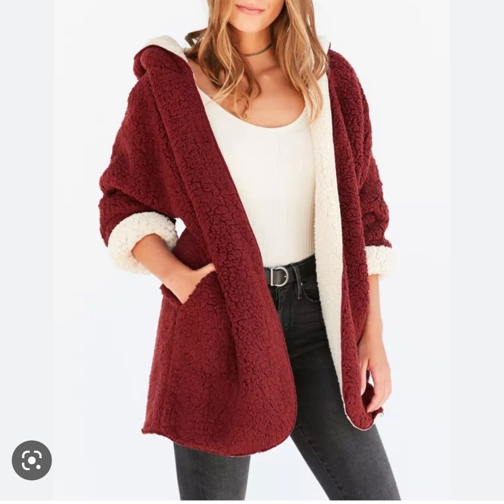 Urban Outfitters Reversible Hooded Coat